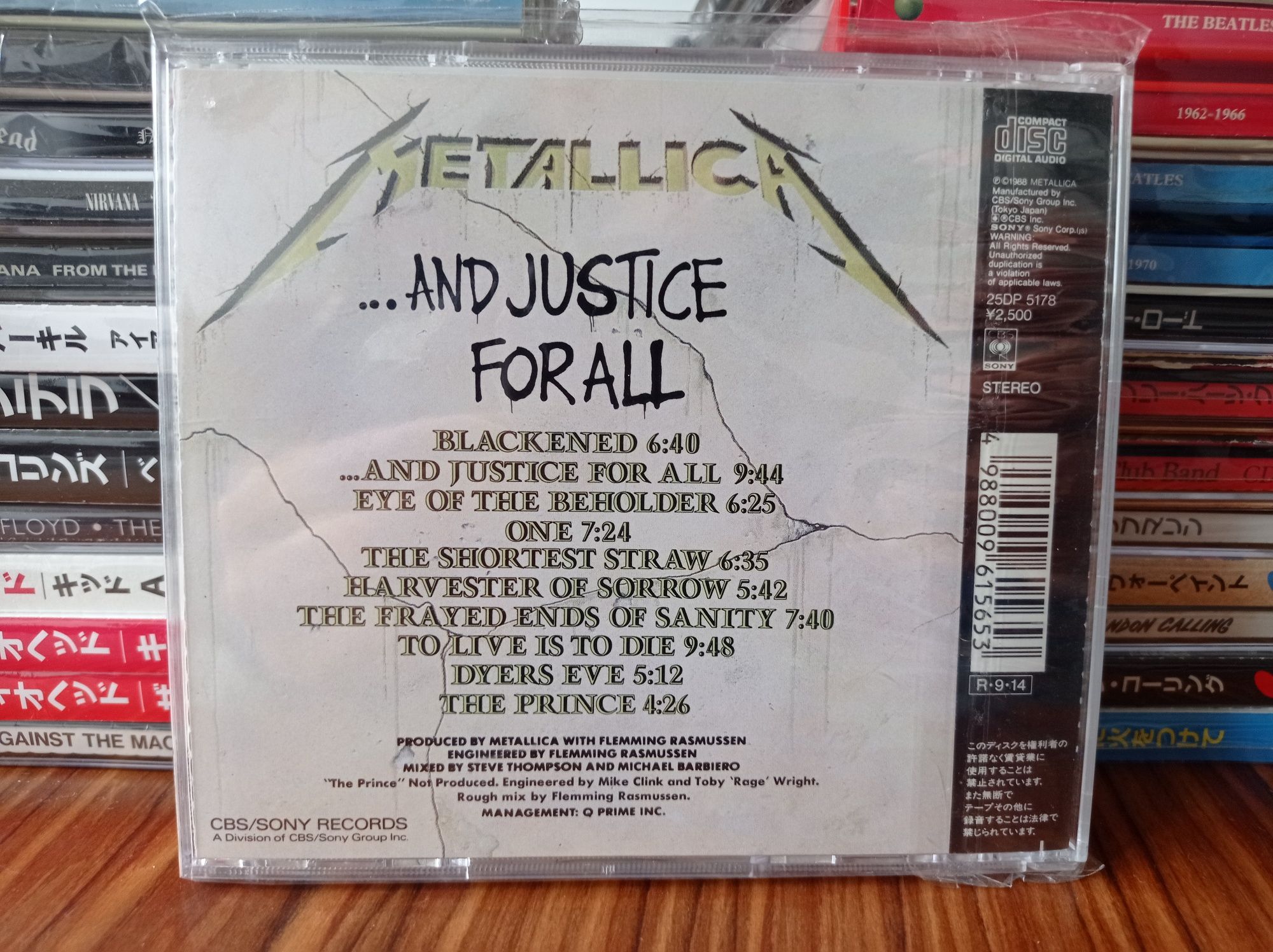 Płyta kompaktowa METALLICA And Justice for all oryginale wyd japońskie