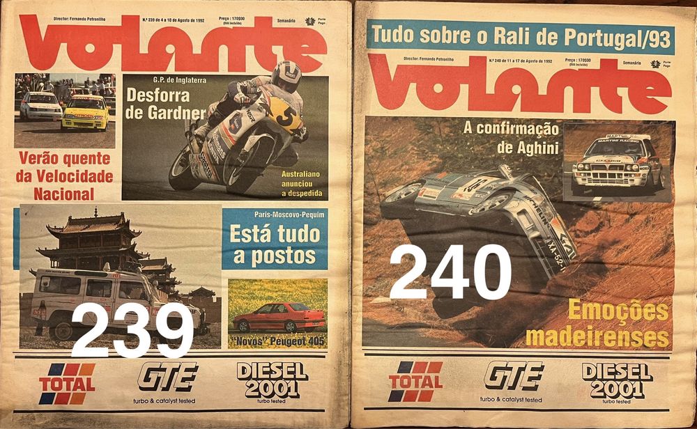 Vendo jornais Volante - ano 1992