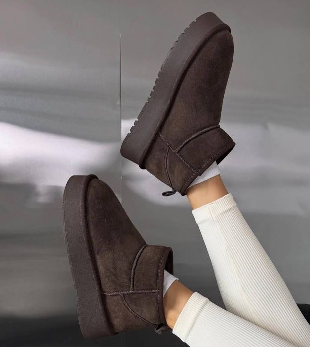 Замшеві уги шоколадні