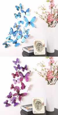 Dekoracyjne motylki 3D na ścianę.