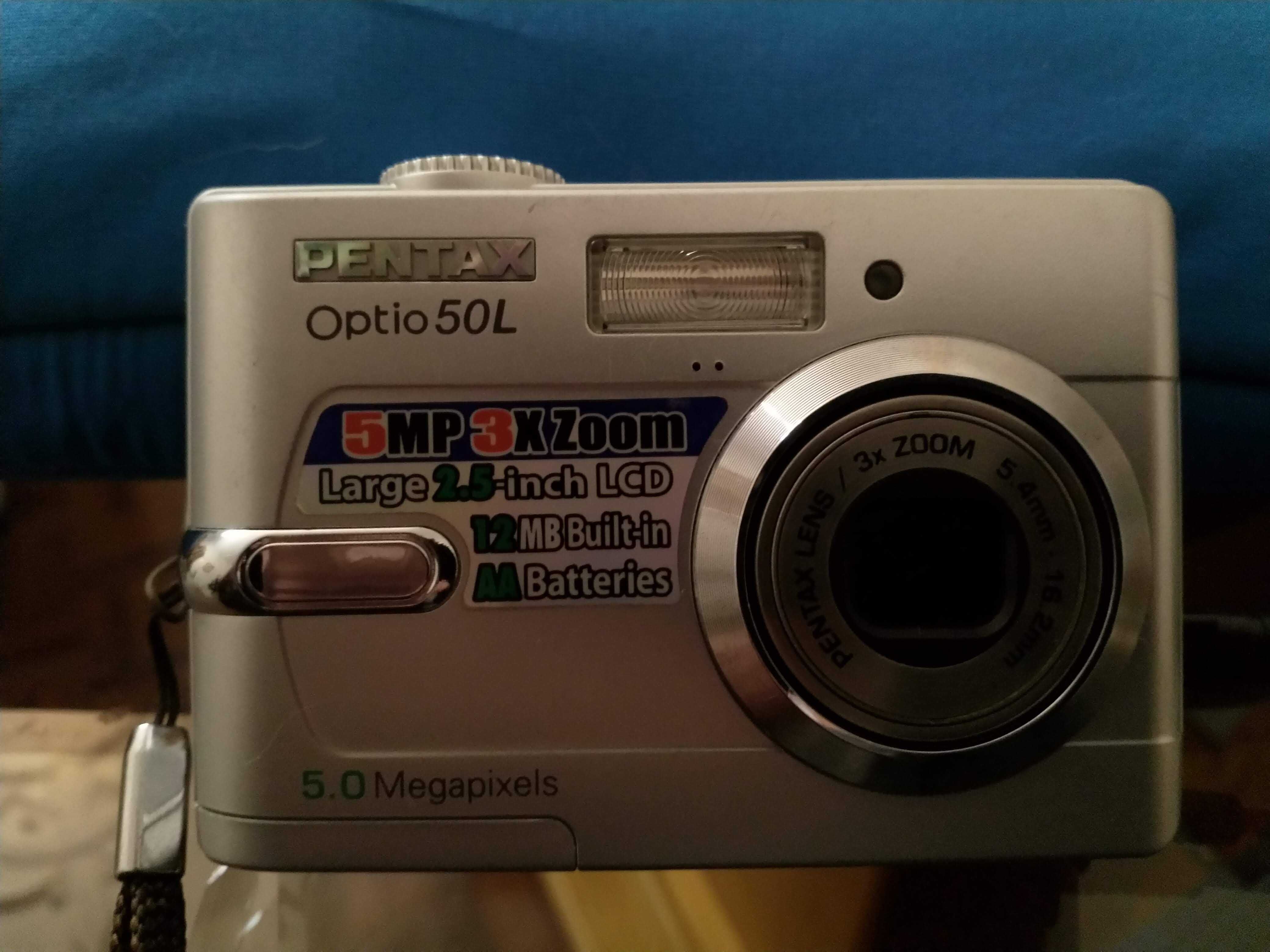 Pentax Optio 50L 5.0MP Digital Camera - Silver