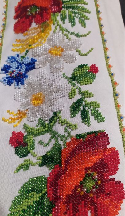 Пролам вишите плаття бісером( чеським! Ручна робота!)