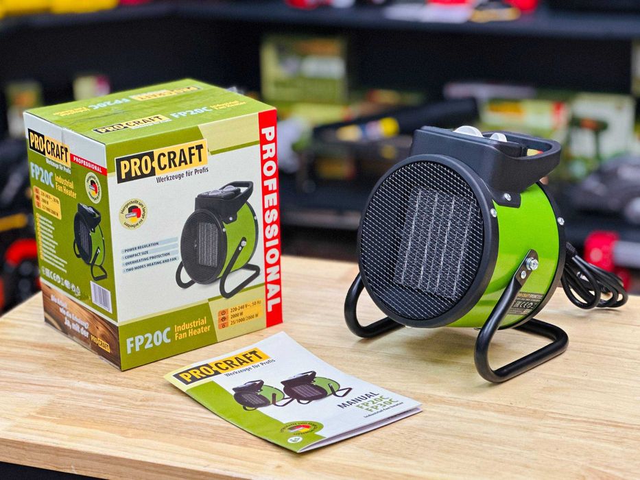 Портативний Дуйчик/Обігрівач, Керамічний Procraft | 3 режими +Гарантія