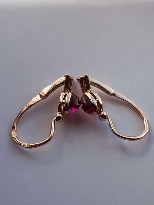 Золотые серьги 583 проба ссср