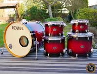 Perkusja Tama Silverstar Custom 22”, 10”, 12", 14", 16" Red - Black ‼️