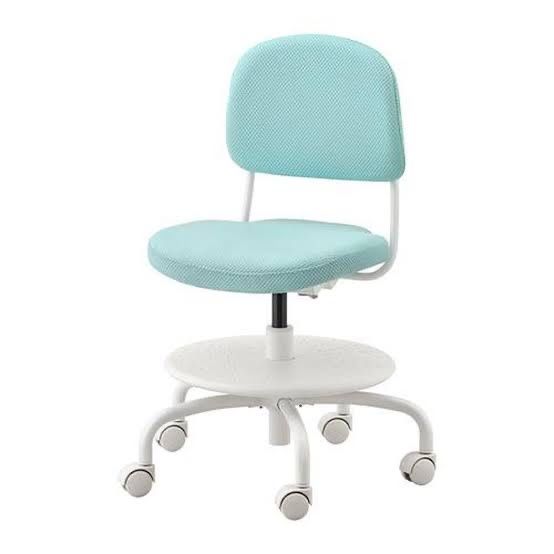 Krzesło dziecięce ikea VIMUND 304.243.52 niebieskie