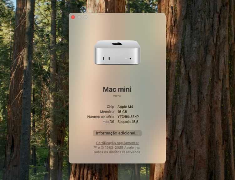 Mac Mini M4 512GB SSD / 16GB RAM