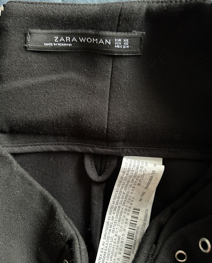 Saia preta Zara XS