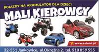 Samochód Motor Quad na akumulator dla dzieci Odbiór Wysyłka Sklep