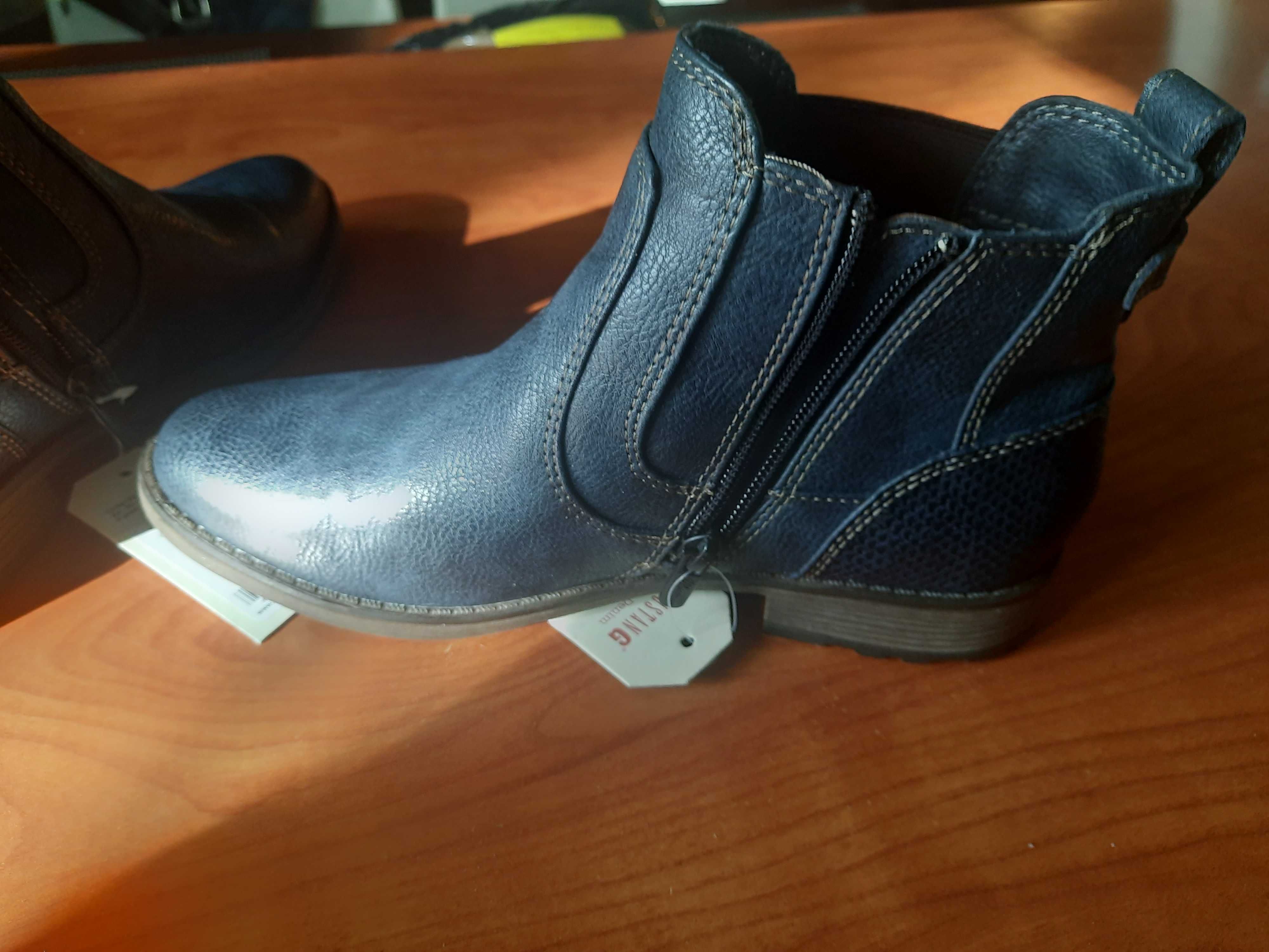 Buty damskie Mustang Nowe botki 38 True Denim