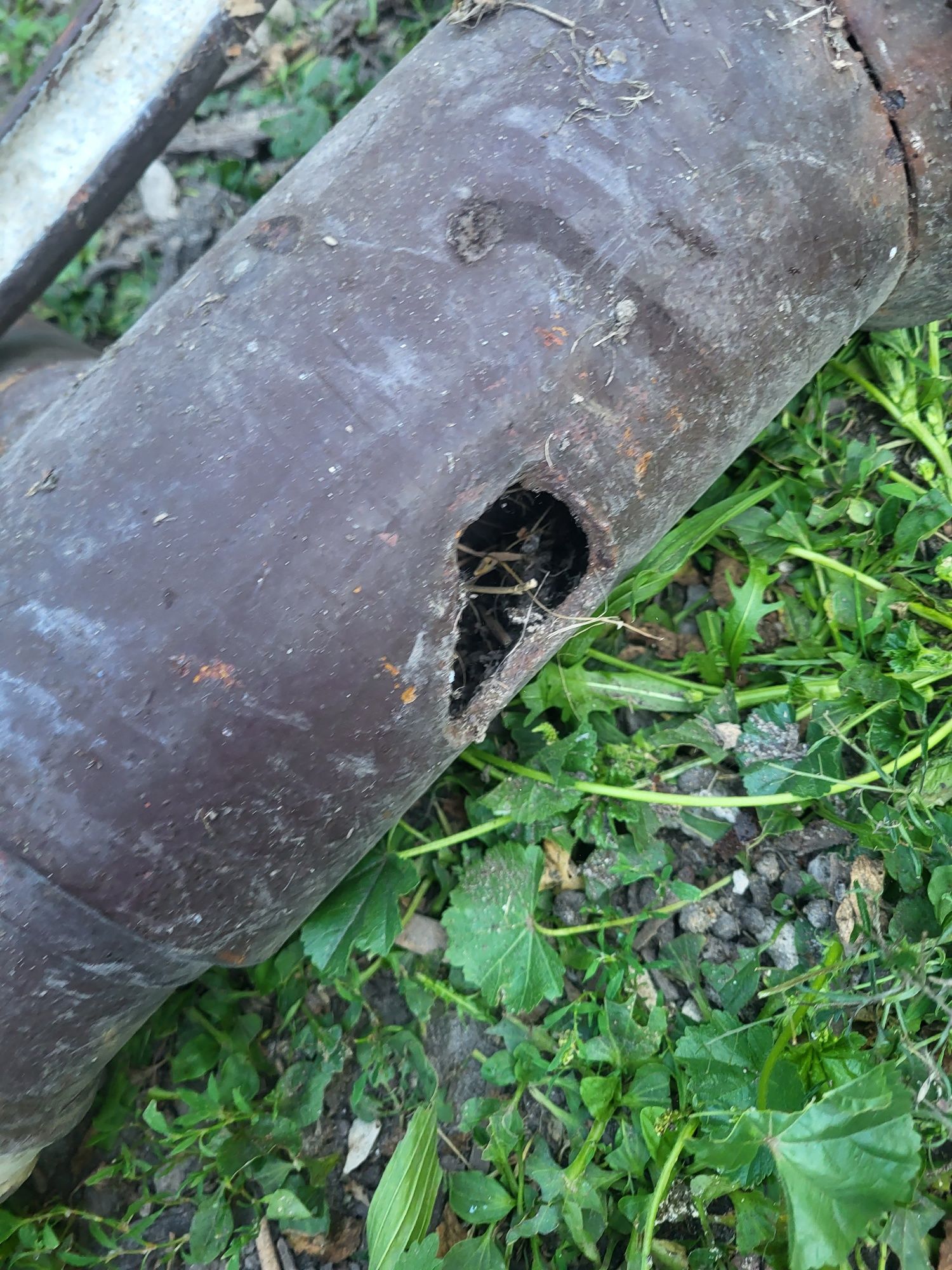 Stara żeliwna pompa ręczna abisyńska