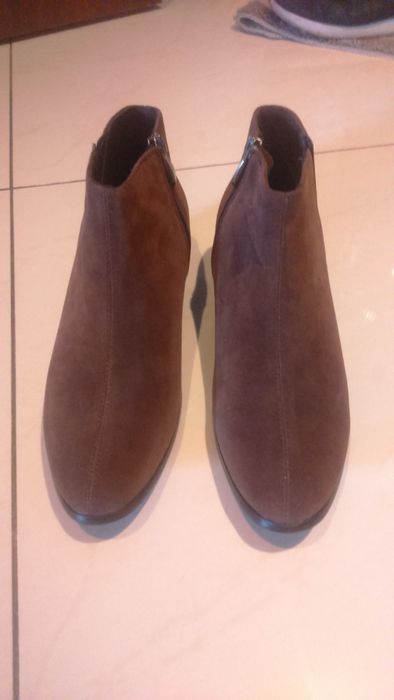 Ботинки мужские замшевые 39-40 коричневый