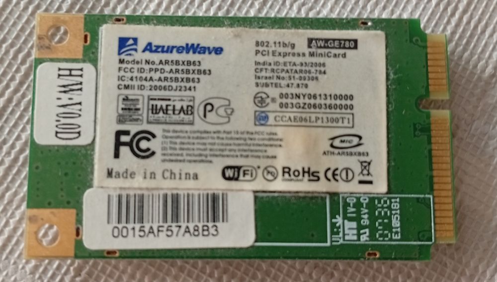 Placa rede Wi-Fi portátil