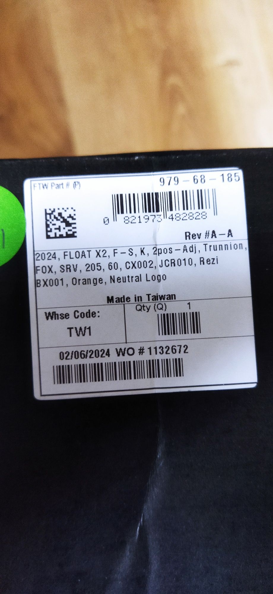 Fox float X2 , Factory , 205x65-- 2024