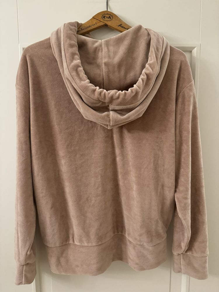 Łukasz Jemioł bluza welurowa z kapturem r. M/L