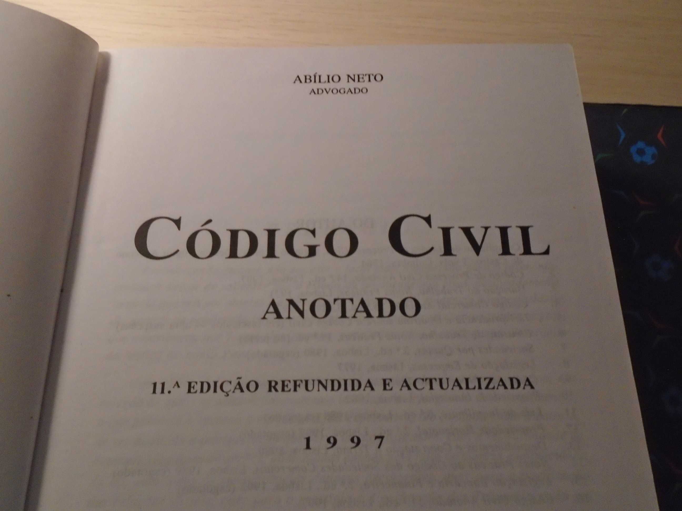 Código Civil Anotado - Abílio Neto 1997