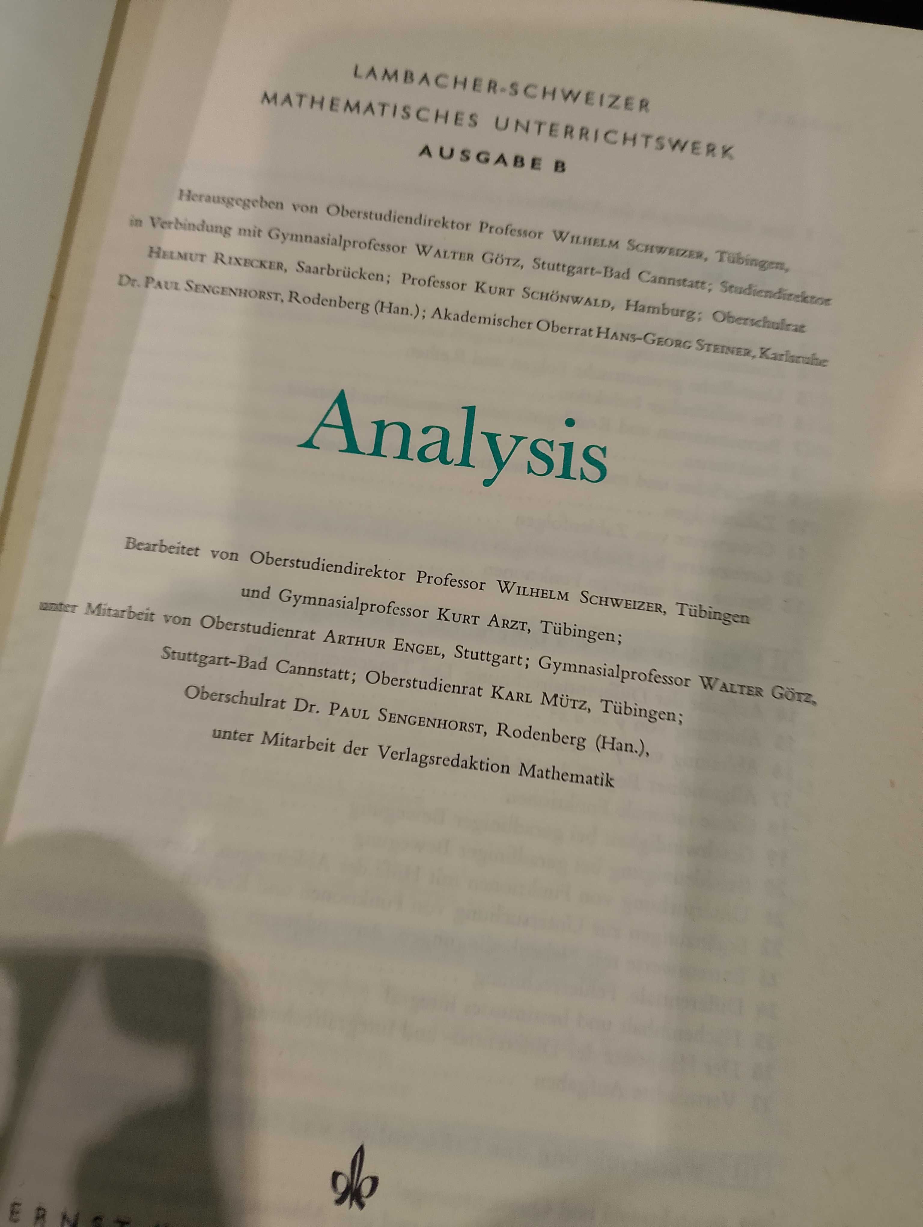 Analysis - Lambacher Schweizer