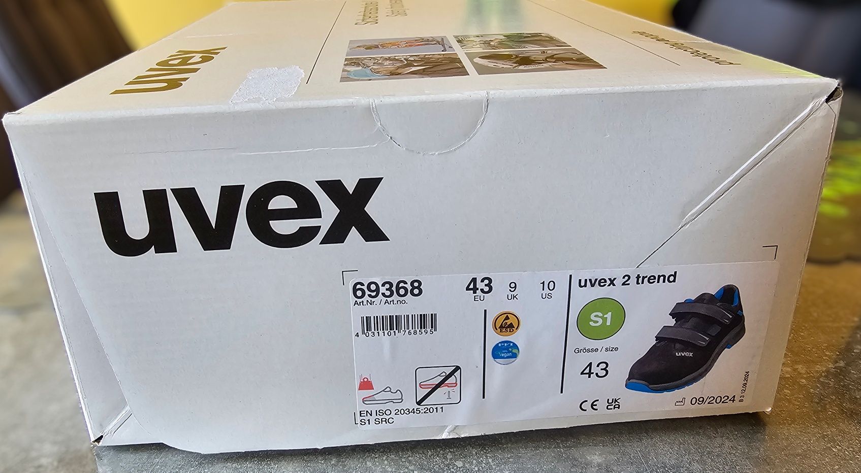 Buty robocze Uvex z noskiem 43