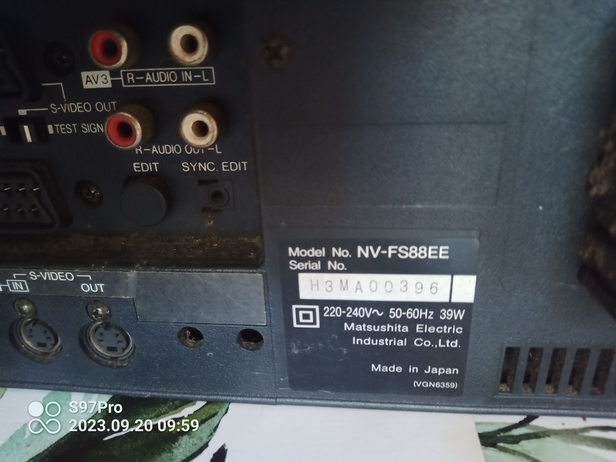 Magnetowid Panasonic NV -FS88 HQ uszkodzony