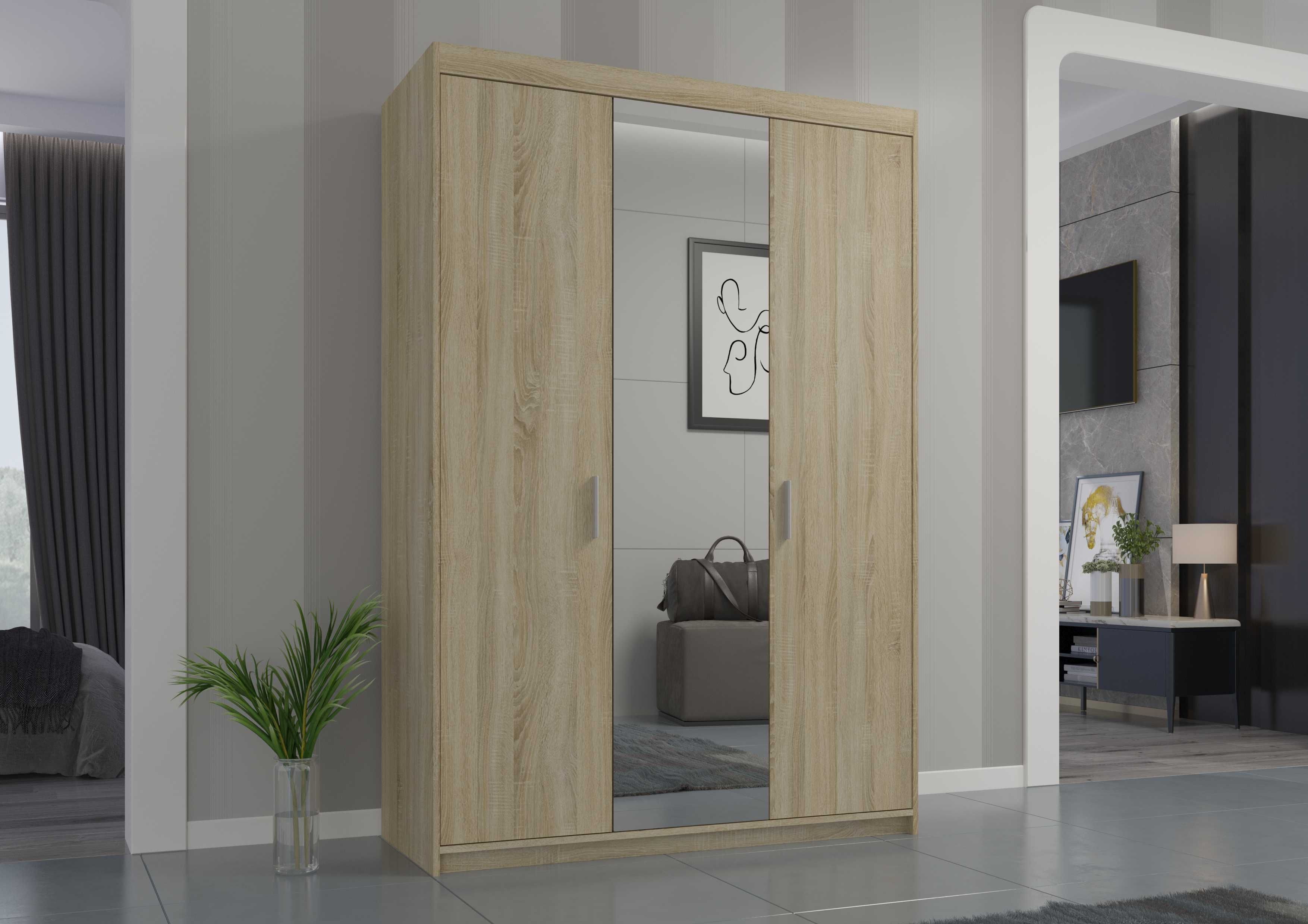 Szafa LEO 3D 135 cm z lustrem