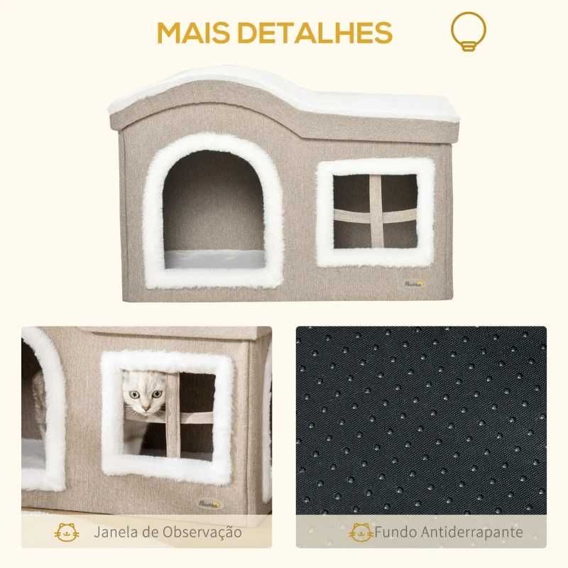 Casa Cama Dobrável para Gatos