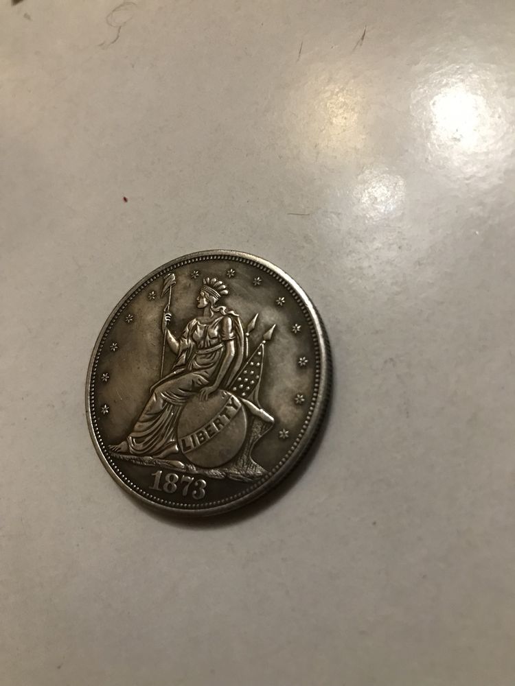 Монета Trade Dollar торговий долар 1873 року