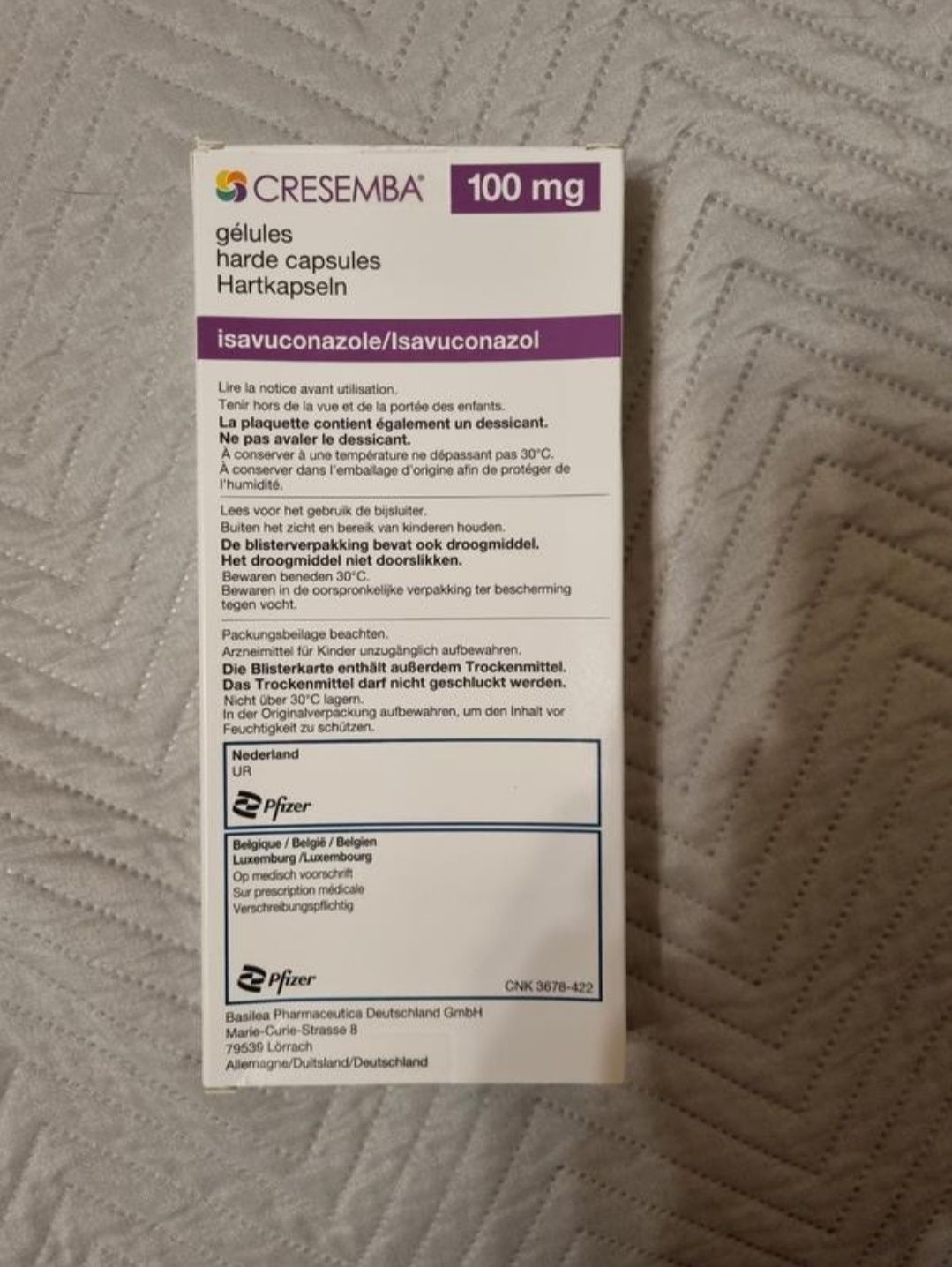 Креземба, Cresemba, Isavuconazol, ізавуконазол, 14 капсул в упаковці.