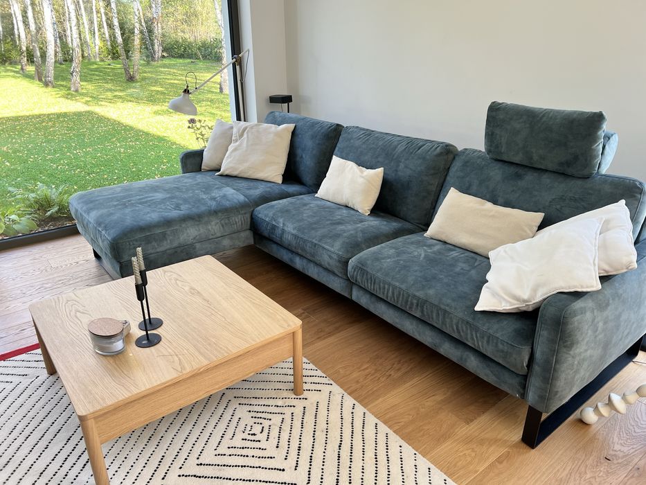 Narożnik rozkladany  szezlag i siedzisko z funkcja relaks