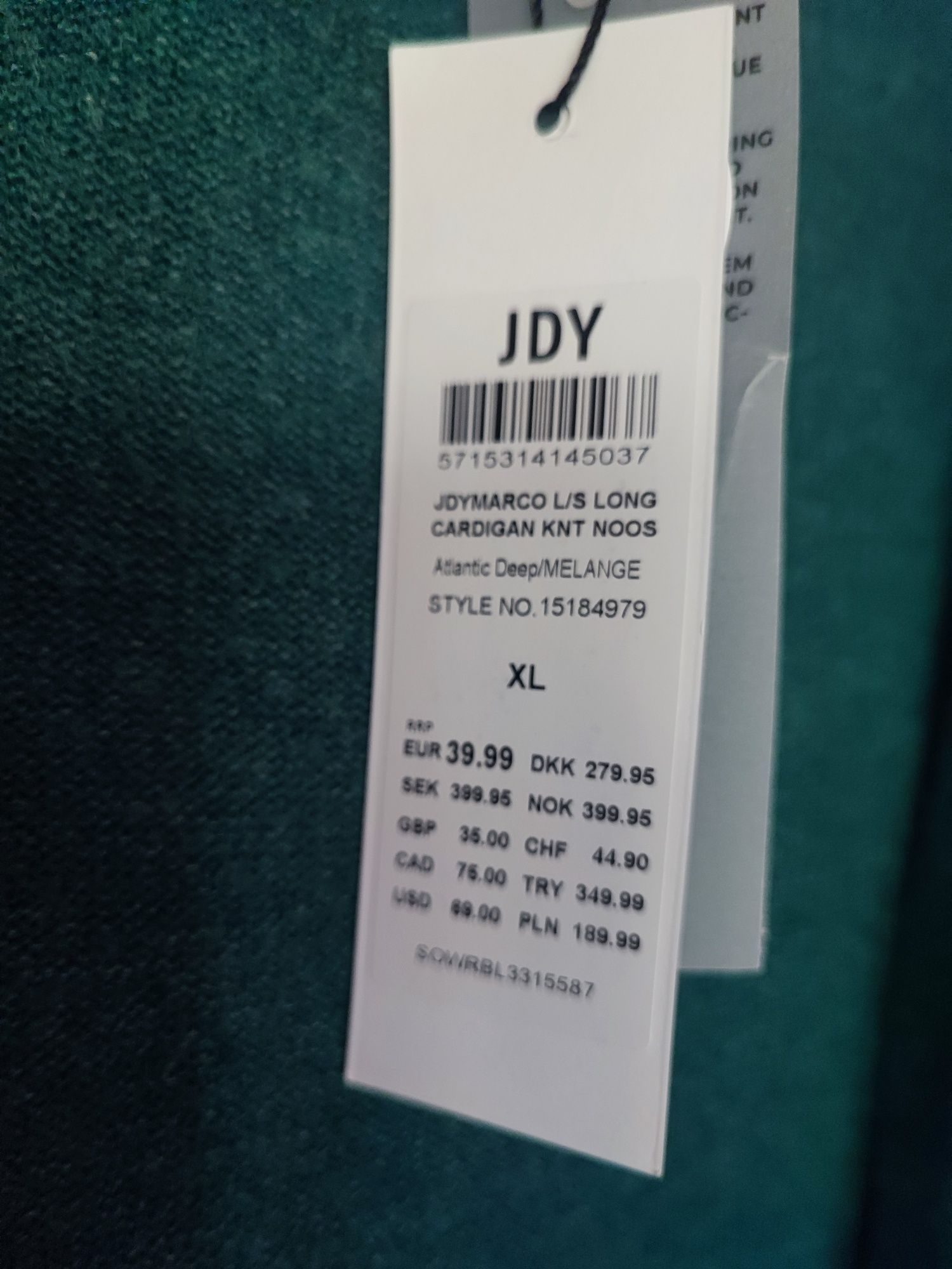 Kardigan JDY rozmiar XL