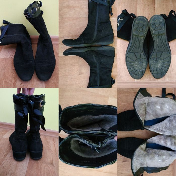 Жіночі сапожки 39 розмір ботінки сапоги зима взуття зимові