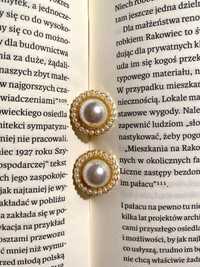 Kolczyki vintage ze sztucznymi perłami