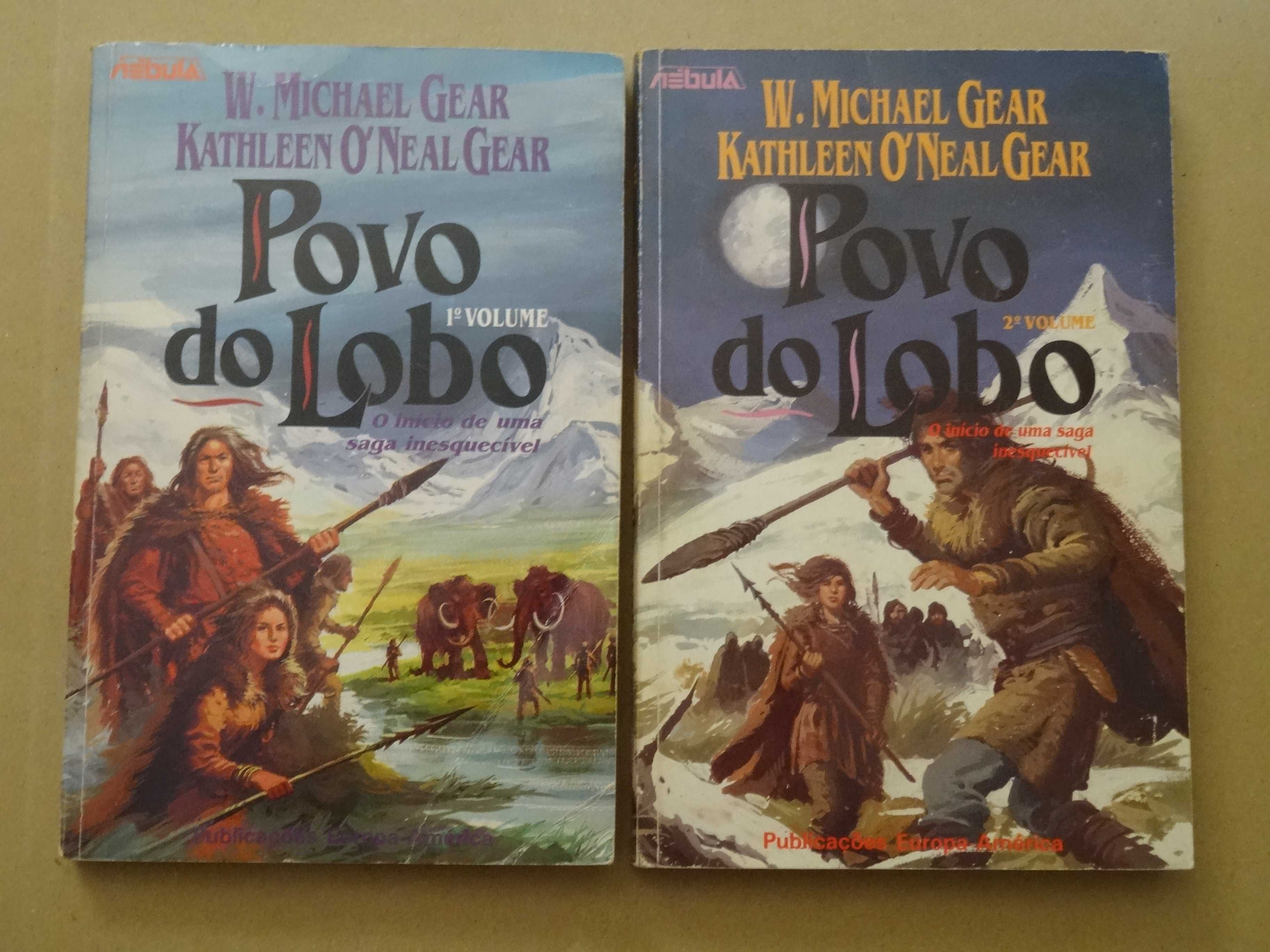 Povo do Lobo de W. Michael Gear e Kathleen O' Neal Gear - 2 Volumes