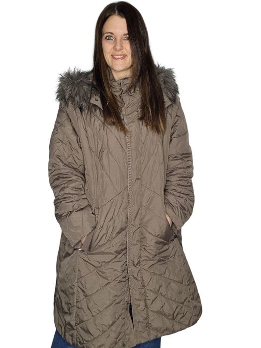 Brązowa kurtka plaszcz Samoon Gerry Weber rozmiar 48/50