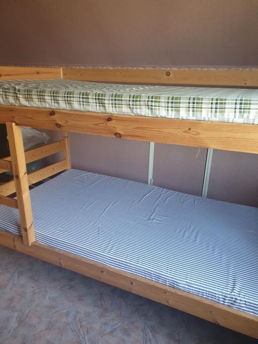 Łóżko Piętrowe Sosnowe