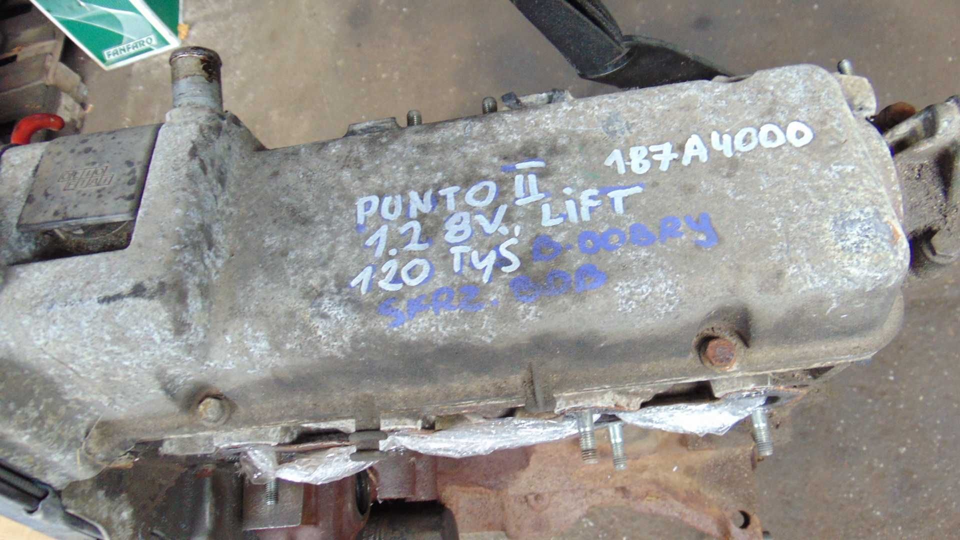 Mar4 Silnik słupek fiat punto 2 II 1.2 8V 187a4000 wysyłka gwarancja