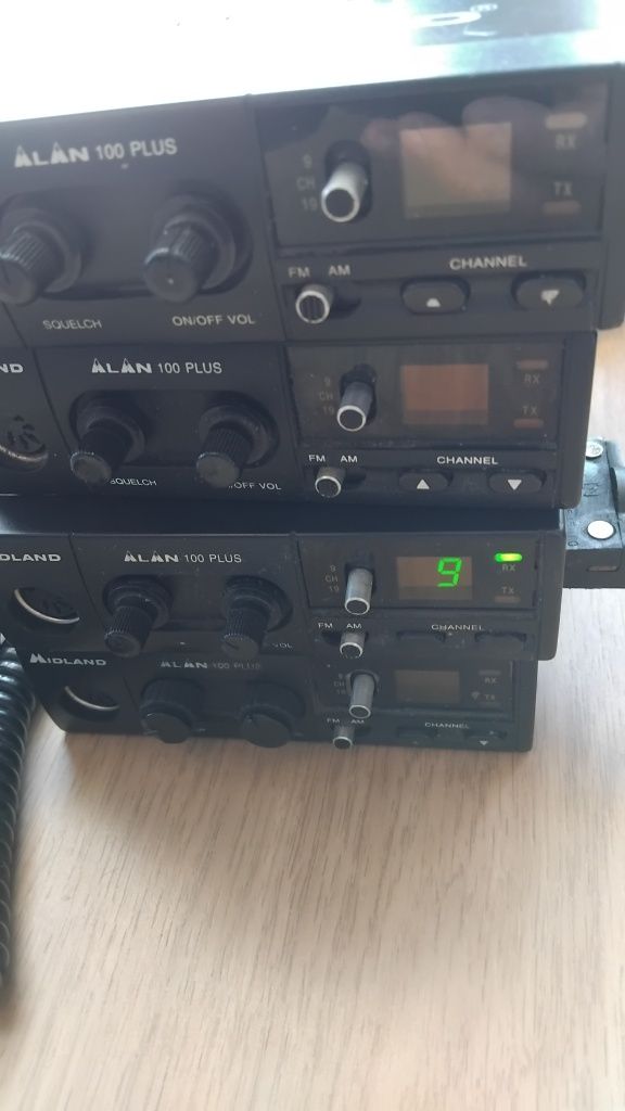 4x Radio CB Alan Midland 100 Plus na części