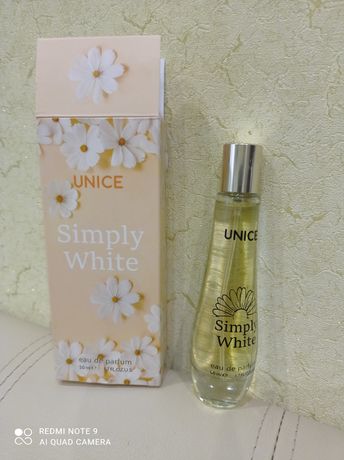 Женская парфюмированная вода simply white Unice