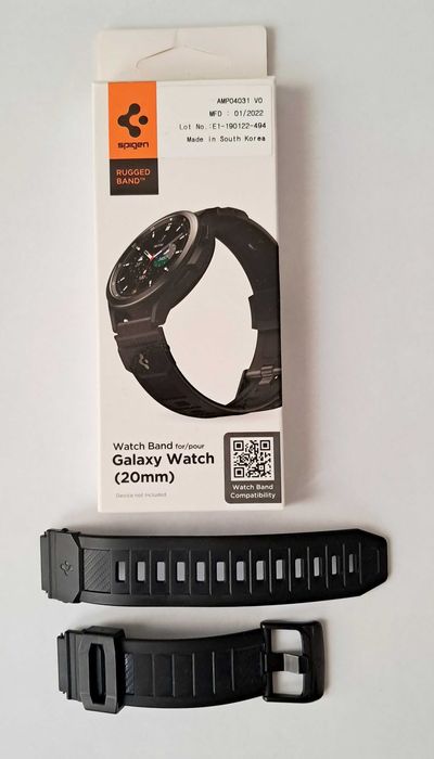 SAMSUNG GALAXY WATCH Pasek SPIGEN Rugged Band | Matte Black | 20mm