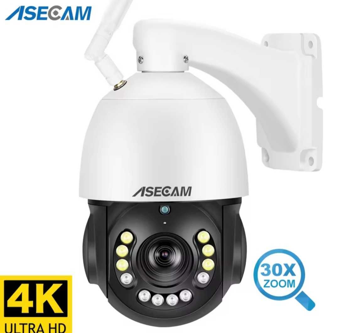 Відеокамера Wifi POE asecam 8mp Soni IMX415, 4k ip 30x zoom