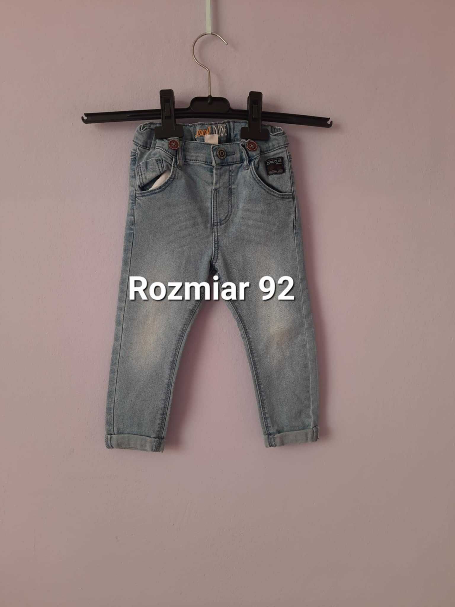 Spodnie dla chłopca, rurki, rozmiar 92, Cool Club