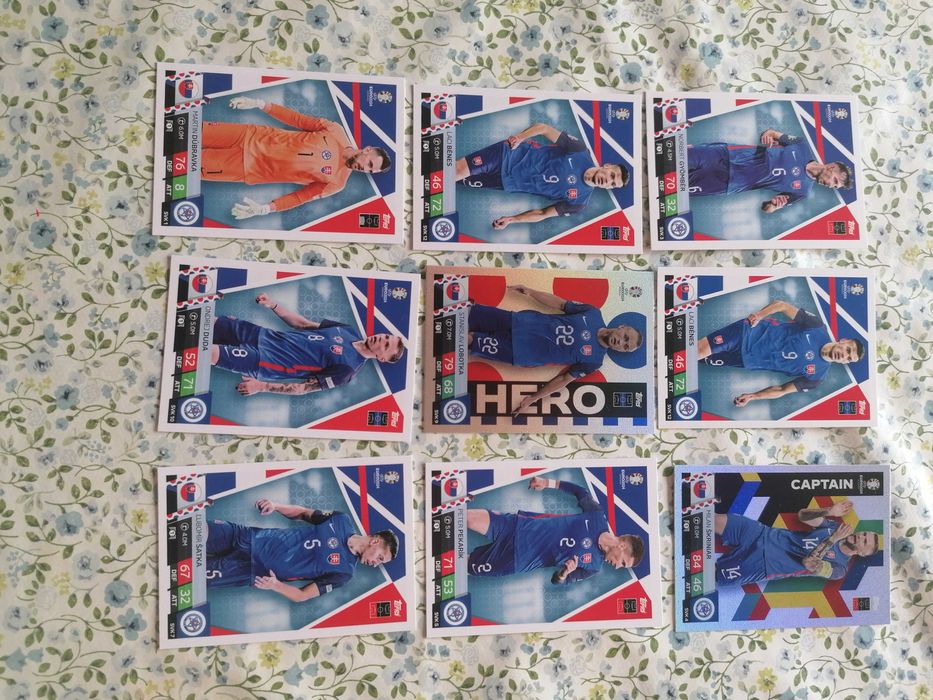 Karty piłkarskie Match Attax 2024 Euro Słowacja, Czechy