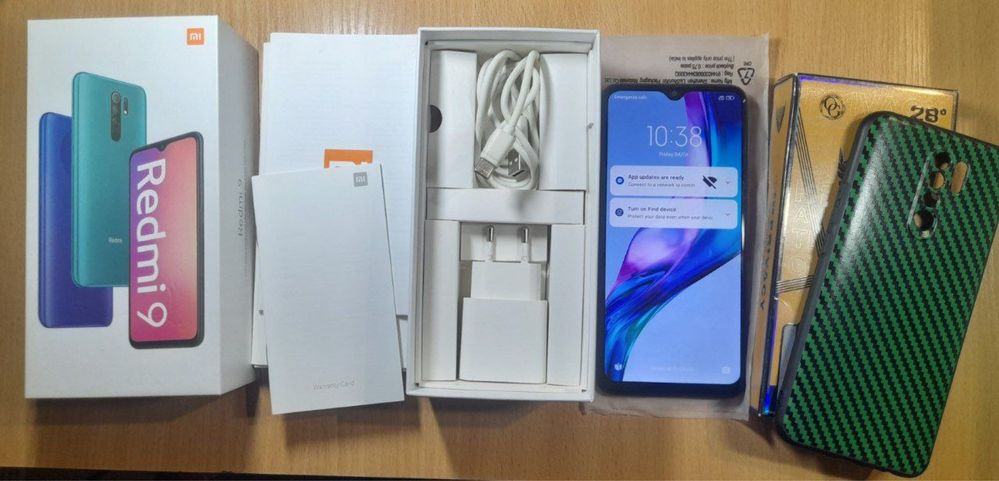 Продам смартфон Xiaomi redmi 9 3/32 гб + чехол+ защитное стекло
