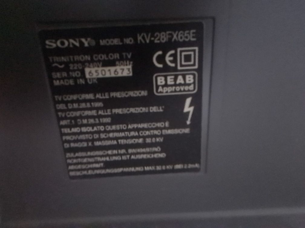 Tv Sony Trinitron Kv-28FX65E