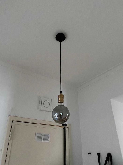 Lâmpada e cabo decorativo suspenso VINTAGE LATÃO