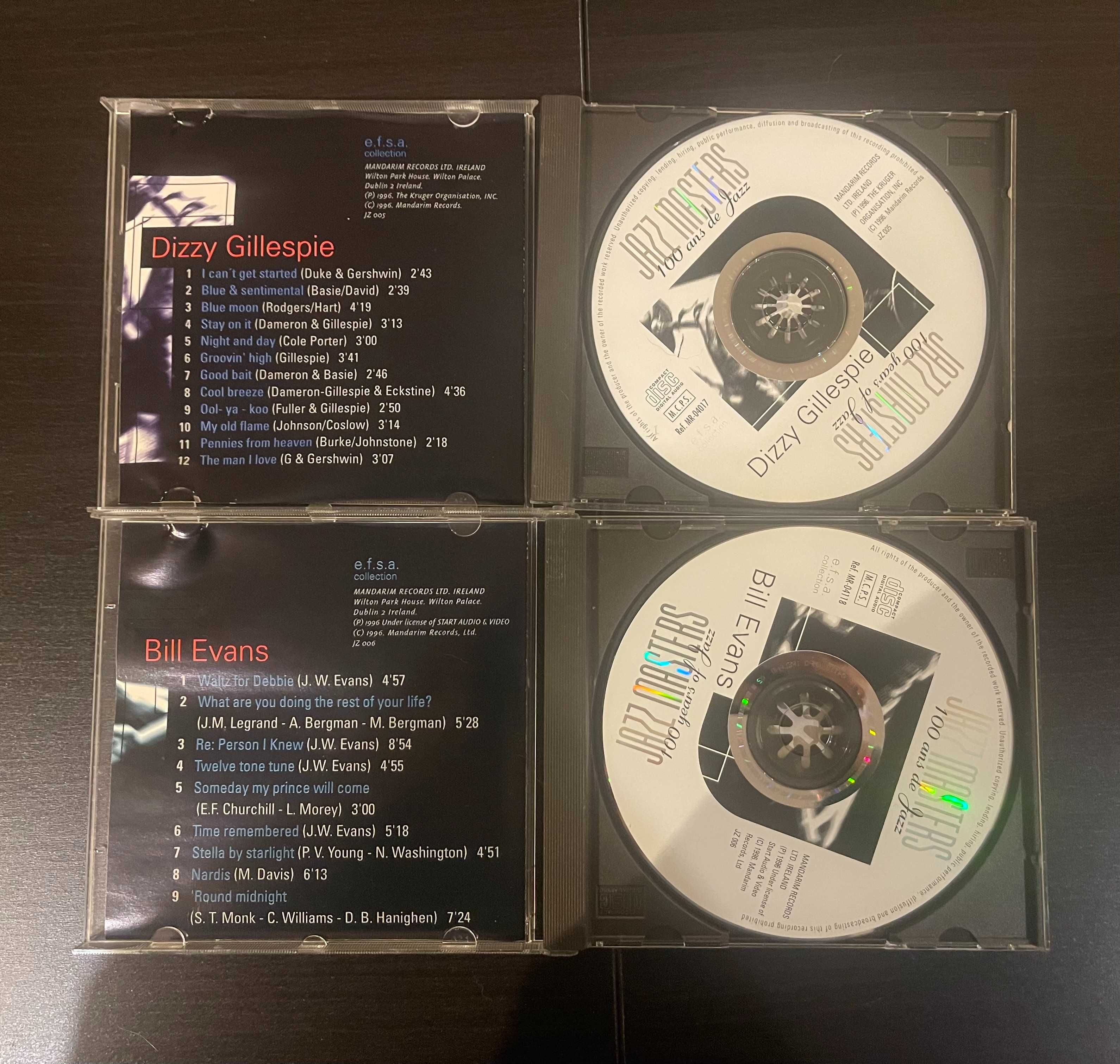 Conjunto 6 Cd's "Jazz Masters" - Preço pelo conjunto