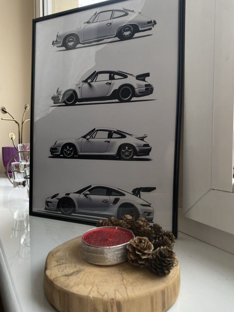 Plakat PORSCHE 911 gt3 turbo rama