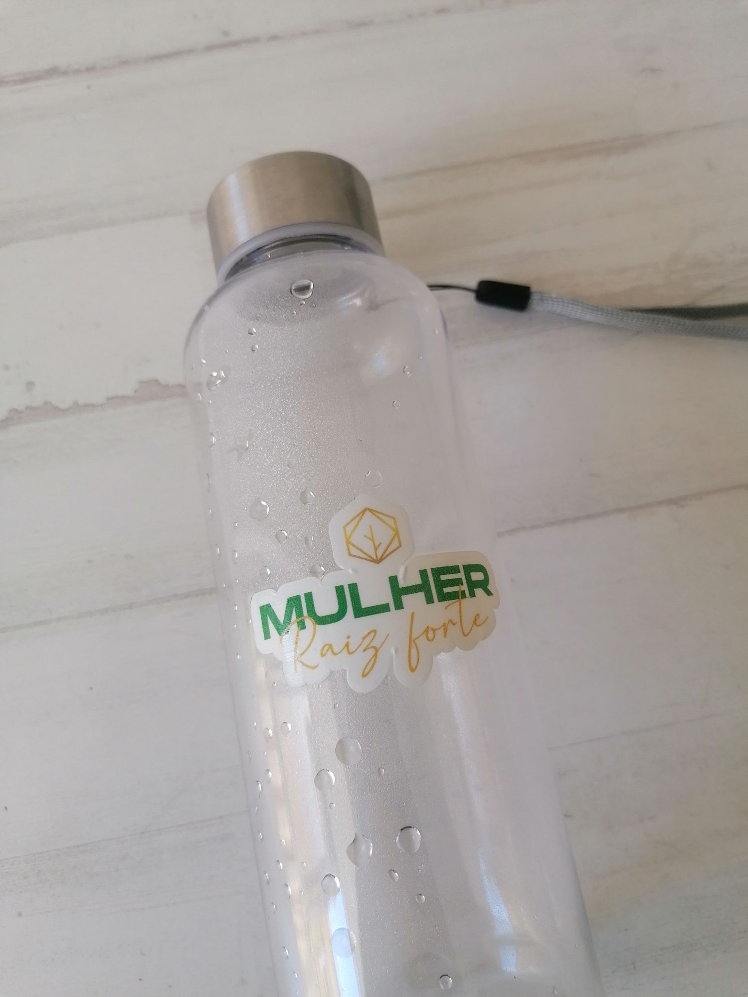 Garrafa Água Mulher Forte 500mL 0.5L Ginásio Gym Bottle