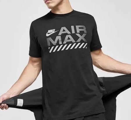 Мужские футболки Nike TN Swoosh Air Max черная белая найк свуш тн