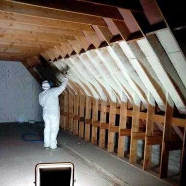 Ocieplanie poddasza/ poddaszy, Ocieplenia pianą PUR, Izolacje