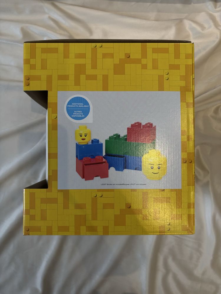 Pojemnik na lego duża głowa-Szkieletor biały Nowy! Limitowana edycja!